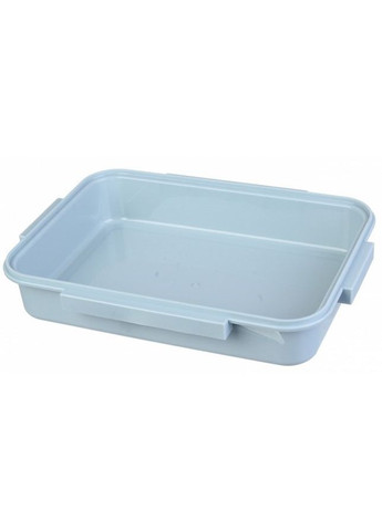 Ланч-бокс із підігрівом їжі за допомогою гарячої води сталева чаша на 4 відсіки 1500мл з підставкою для телефону MA-2000 Blue No Brand (350349130)