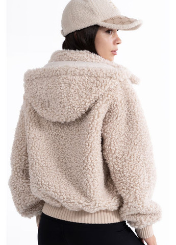 Бежева кожушок жіночий nf 25638 Freever