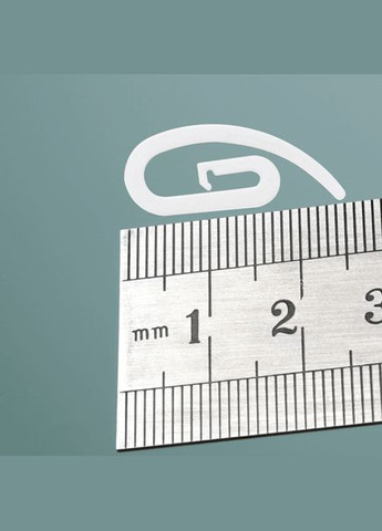 Гачки для штор роликові білі 100шт для стельових карнизів No Brand (316034488)