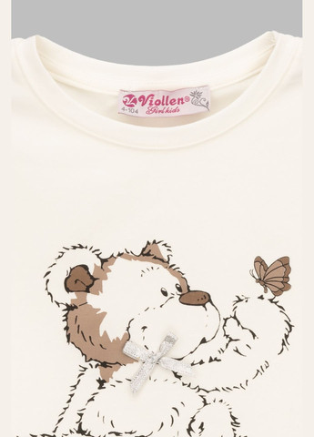 Молочна літня футболка Viollen