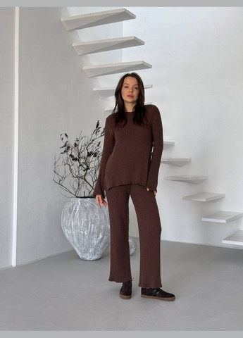 Темно-коричневі кеди No Brand