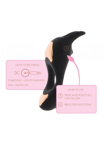 Ерекційне кільце з вібрацією Lotus C-Ring Toy Joy (383086288)