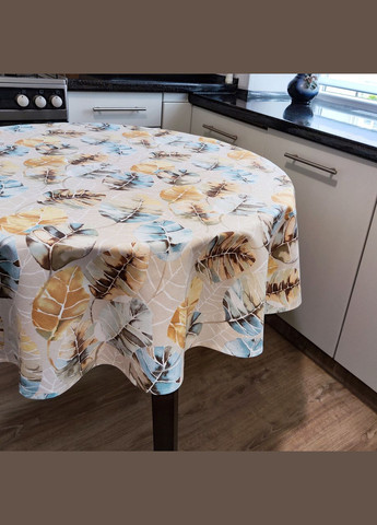 Овальная тефлоновая скатерть с водоотталкивающей пропиткой на овальный стол Осенний вальс 160, 240 Maystat (305742499)