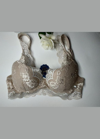 Бежевый бралетт красивенный бюстгальтер-браллет 6168 Leilieve полиамид