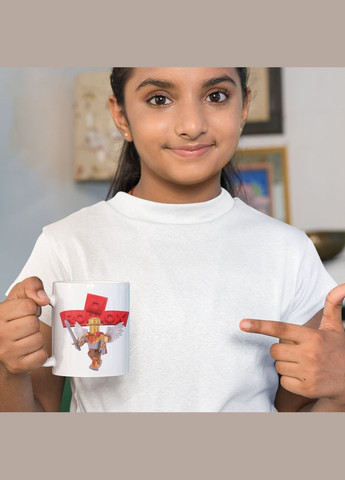 Белая кружка (чашка) с оригинальным принтом онлан игры Roblox "Jazwares Roblox Тим. Roblox. Роблокс" Кавун Чашка (316111886)