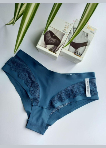 Женские бесшовные трусики kiss szmaragd с кружевом джулимекс кисс размер S. 44d Julimex (324833294)