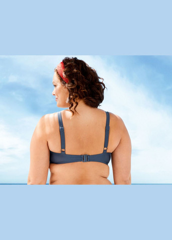 Верхня частина купальника з ущільненими чашками для жінки 325852 синій Esmara с открытой спиной, с открытыми плечами (264020878)