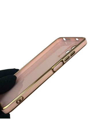 Чехол для Redmi Note 12S 4G с кольцом MagSafe с золотой окантовкой на редми нот 12с пудровый gs1 Xiaomi (366236482)