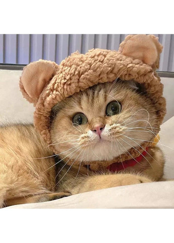 Шапка з вушками для котів і собак Brown Pet Weight 2-4.5 kg Xtep (319664403)