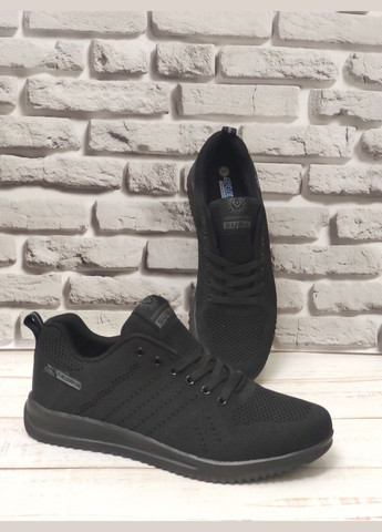 Чорні якісні текстильні кросівки бренд Suba