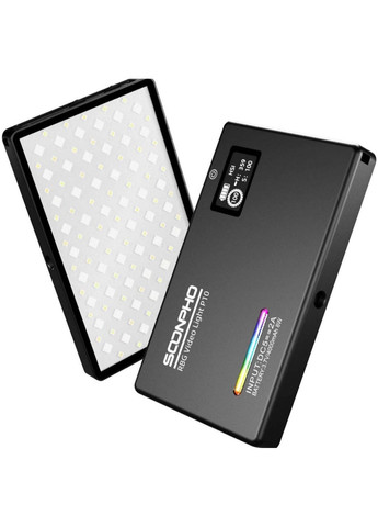 Накамерне LED світло Soonpho P10 RGB з акумулятором 4000 mAh в зеленому кольорі No Brand (366547107)