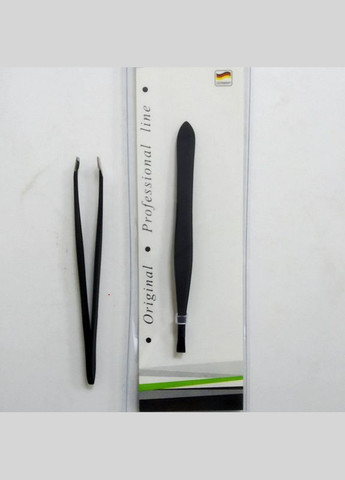 Пінцет для корекції брів прямий чорний Р-33 Beauty LUXURY (322774845)