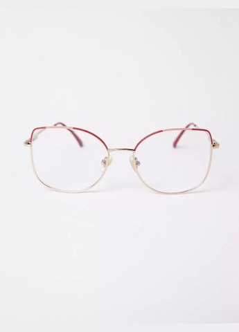 Жіночі фотохромні окуляри для зору +2.00 червоні БлюБлокер Антиблік Fabia Monti (337171385)