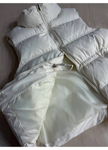 Жилетка женская 10006 длинная с затяжкой на талии молочная Lady yep (362641043)