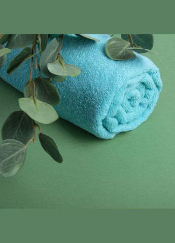 Махровий рушник "Наталі" 70х140 см, м’ятний, щільність 360 г/м², натуральна бавовна IDEIA м'ятний