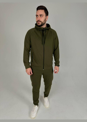 Чоловічий спортивний костюм база хакі No Brand (353849037)