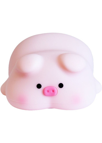 Нічник силіконовий із регулюванням яскравості, таймером, акумулятором з USB зарядкою Порося No Brand (366303734)