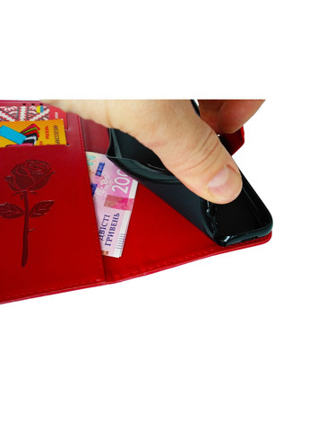 Чохол книжка з 3D візерунком на М12 Чохол книжка на самсунг М12(М127) Без візерунків і принтів, Червоний Samsung (327257458)