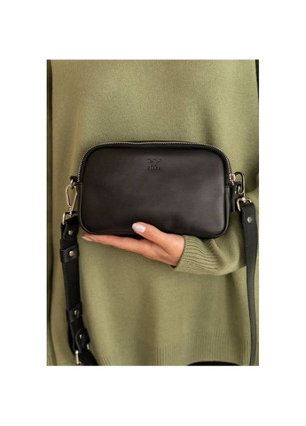 Поясная сумка женская кожаная через плечо Holly Черный The Wings (302007407)