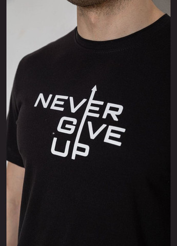 Черная футболка мужская с принтом, 241r1905 Ager