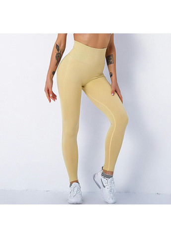 Легінси жіночі спортивні 10912 M бежеві Fashion (294067245)