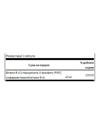 P-5-P 60caps витамин B6 для сердца и сосудов активная форма поддержка нервной системы Swanson (368978034)