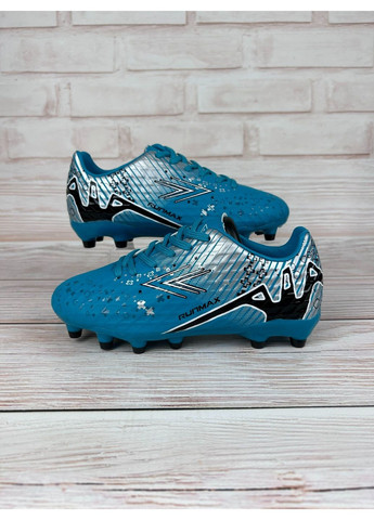 Дитячі копи блакитні низькі для дітей спортивні зі штучної шкіри для футболу No Brand (361970600)