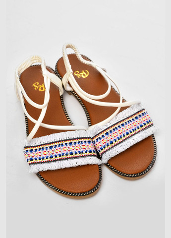 Босоніжки жіночі білого кольору Let's Shop (338370709)