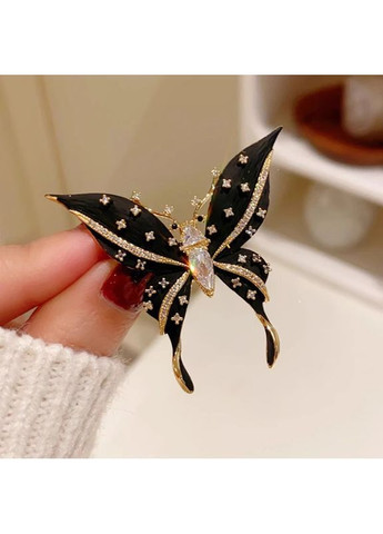 Брошка метелик чорний No Brand Метелик (363188113)