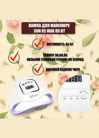Большой стартовый набор для маникюра и дизайна ногтей с вытяжкой Simei 858-8 80 Вт, лампой и фрезером AN UNO (322864030)