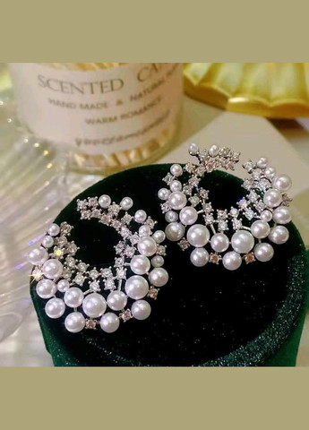 Сережки місяць з перлинками, сережки з місяцем, сережки з перлинками, сережки з перлинами Fashion Jewelry (347333415)