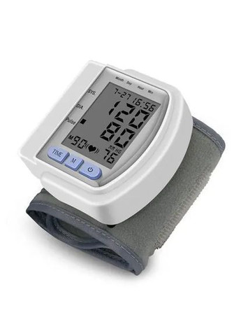 Автоматический тонометр для измерения давления пульса на запястье Blood Pressure Monitor CK-102S Digital (363832787)