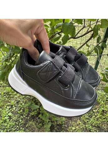 Цветные всесезонные кроссовки детские на осень bbh, черный No Brand