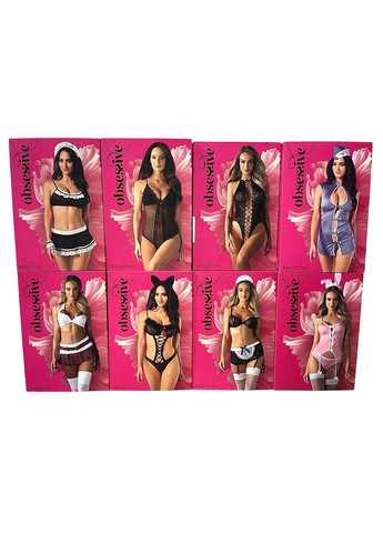 Черный демисезонный сексуальный бодистокинг с открытым доступом g336 черный, s/m/l Obsessive