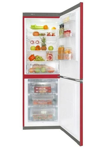 Холодильник с нижн. мороз., 185x60х65, холод.отд.214л, мороз.отд.-88л, 2дв., A++, ST, красный SNAIGE