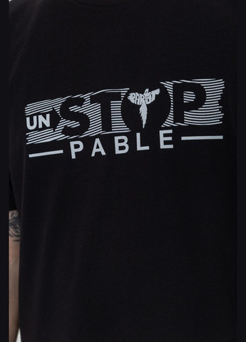 Черная футболка мужская батал черная размер 4xl (sku_208r014) с коротким рукавом No Brand