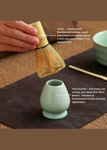 Набір аксесуарів для приготування матча чаю Green Ritual No Brand (338436999)