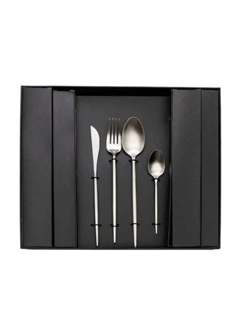 Набор столовых приборов 24 предмета для 6 персон нержавеющая сталь столовые вилки ложки ножи ProDobro (364192263)