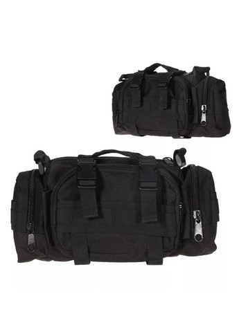 Тактична сумка на плече на блискавці у чорному кольорі China (366874482)