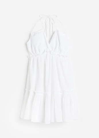 Білий повсякденний плаття, сукня H&M однотонна