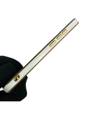 Чехол для Redmi A2 с защитой камеры с золотой окантовкой на редми а2 белый gs1 Xiaomi (366230491)