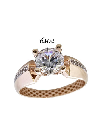 Золота каблучка AiR GOLD (18р) 700329-2к Харківська ювелірна фабрика (355795848)