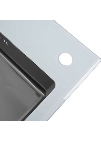 Кухонна мийка Handmade WHITE GLASS 600х510х200 Platinum (336934520)