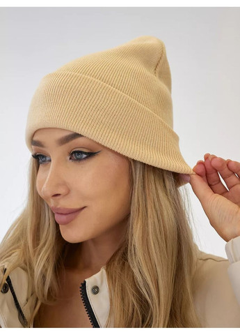 Молодежная двухслойная шапка бини Шорт No Brand Шапка біні шорт лопата (341083775)