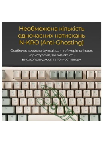 Клавіатура (DKON2187-RUAPXМAEGGC1) Ducky One 3 TKL Cherry MX Red UA USB Cream (379189127)