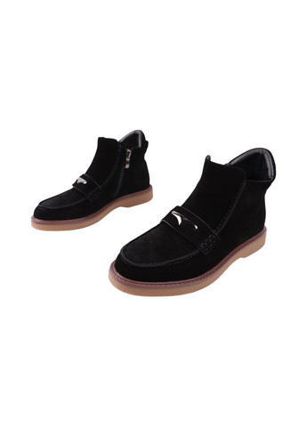 ботинки женские черные натуральная замша Nina Mosconni