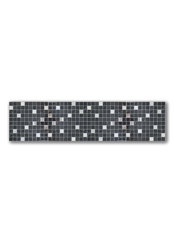 Самоклеющаяся полиуретановая плитка черно-белая мозаика 305х305х1мм(D) SW-00001149 Sticker Wall (278314725)
