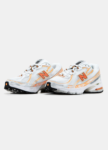 Кросівки жіночі і чоловічі New Balance 740 white orange | Нью Беланс 740 білі оранжеві No Brand білі всесезони (315018929)