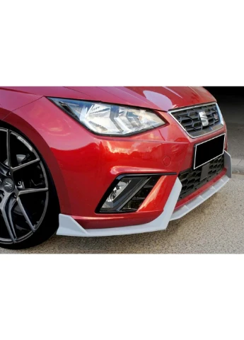 Передня Lip накладка DPT V-2 (чорний глянець) для Ibiza 2010-2017 рр Seat (390739743)