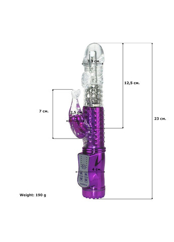 Вібратор кролик з обертанням з стимуляцією клітора та точки g віброзайчик No Brand (369656247)